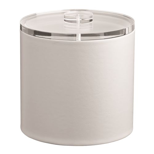 Ice Bucket with Quartz Cover 3 Quart, White